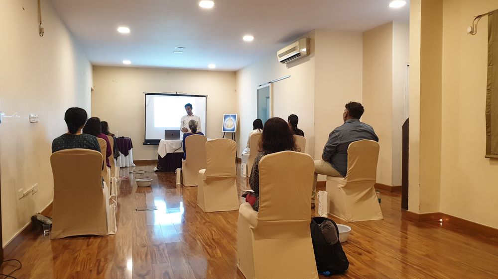 Group practice during a workshop